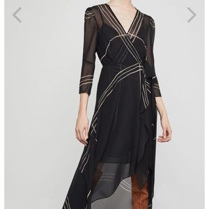BCBG Wrap-front handkerchief dress/kimono